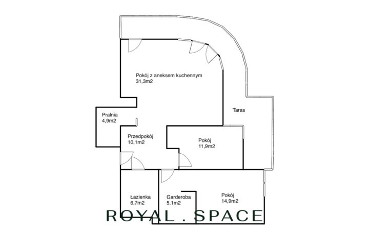 Nowoczesny apartament z dużym tarasem | 10 piętro