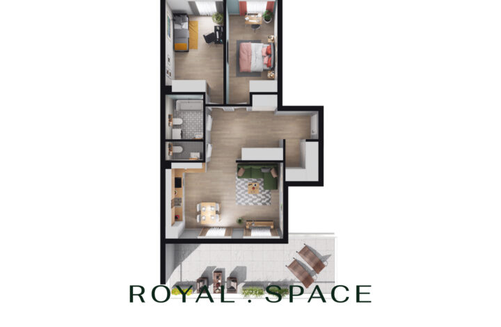 Apartament z dużym tarasem na Dąbskiej