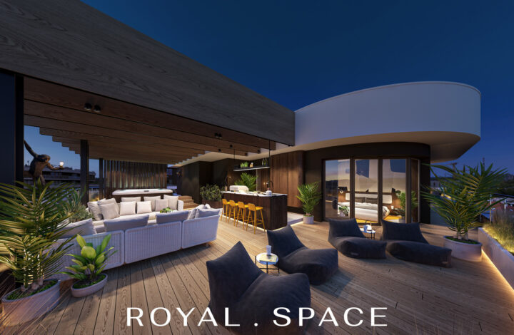 Dwupoziomowy apartament z widokowym tarasem 130m2