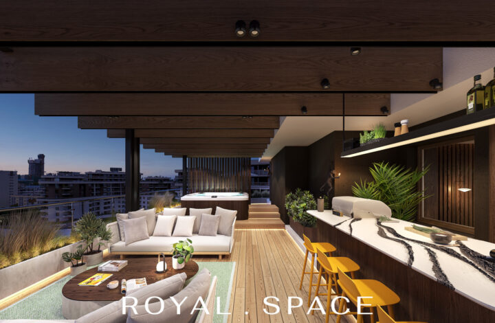 Dwupoziomowy apartament z widokowym tarasem 130m2