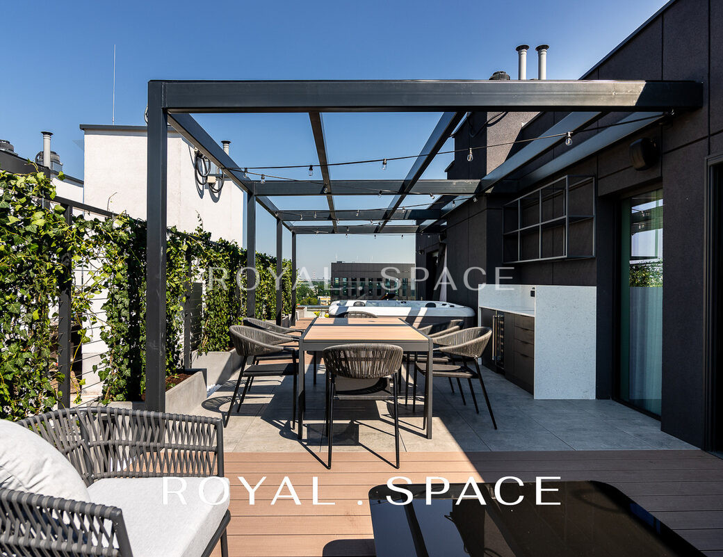 Dwupoziomowy apartament z widokowym tarasem 130m2