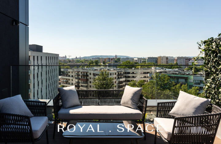 Dwupoziomowy apartament z widokowym tarasem 130m2