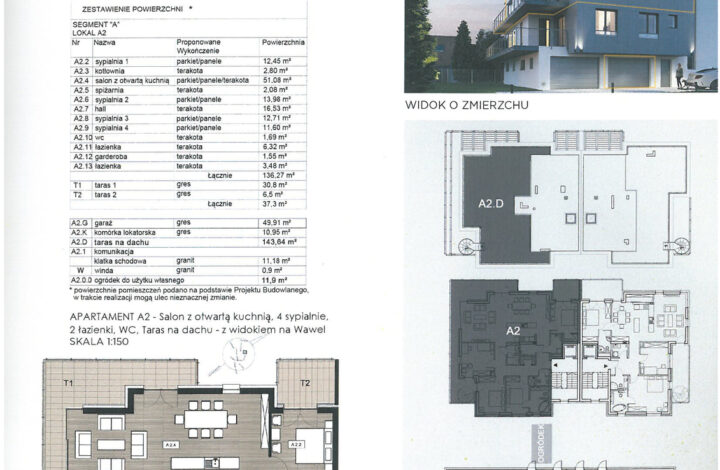 Przestronny 5-pok. apartament z tarasem na dachu