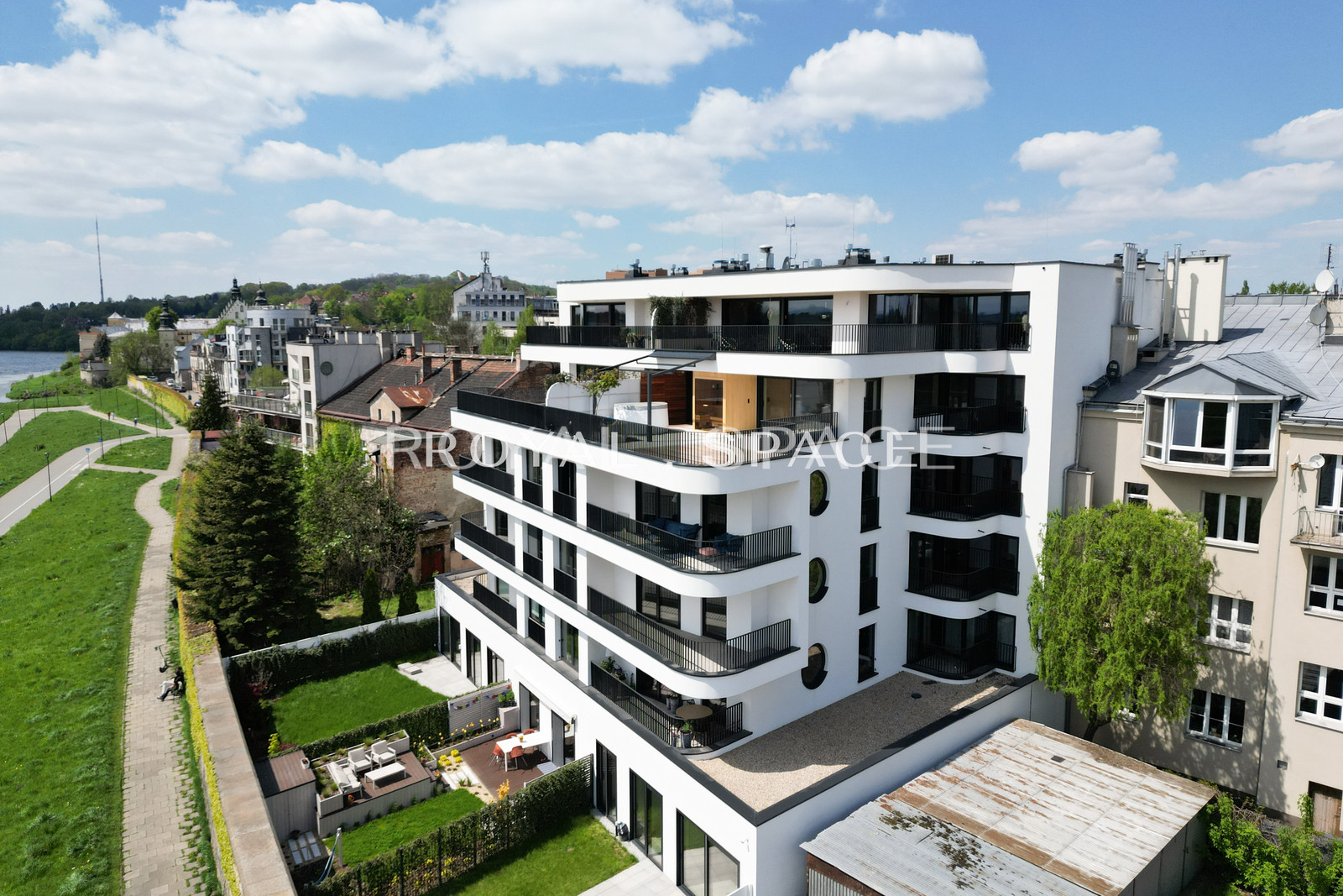 Apartament z tarasem z widokiem na Wisłę – 94 m2