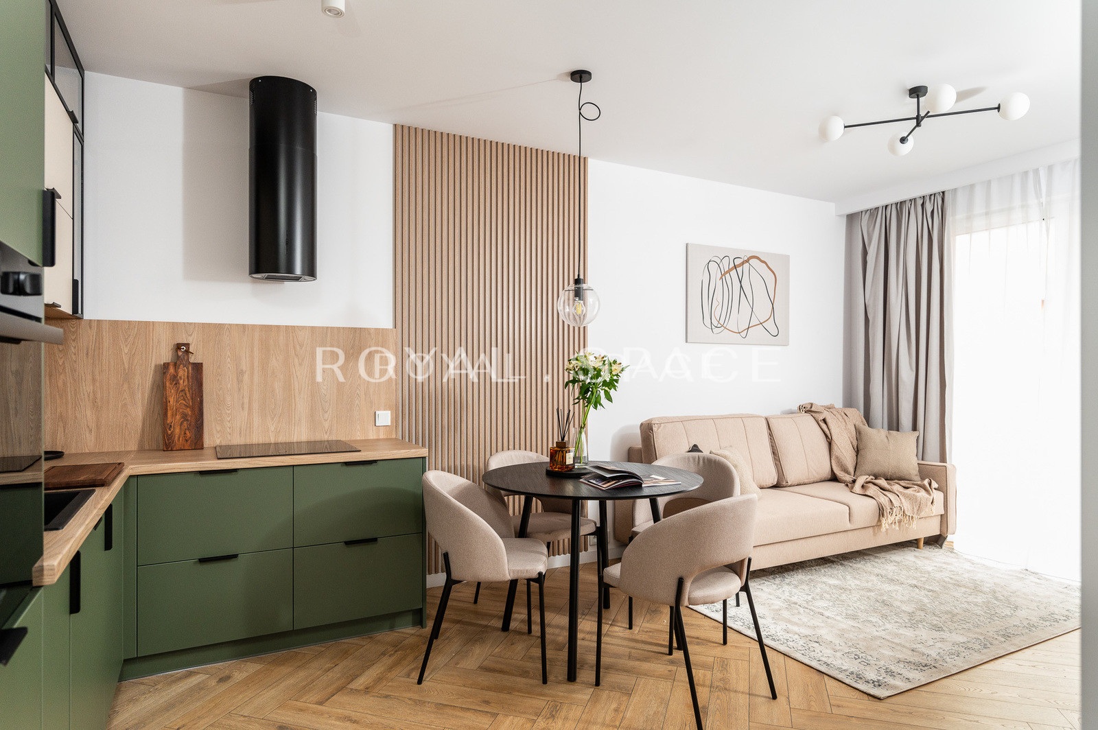Modern, comfortable apartment with balcony
