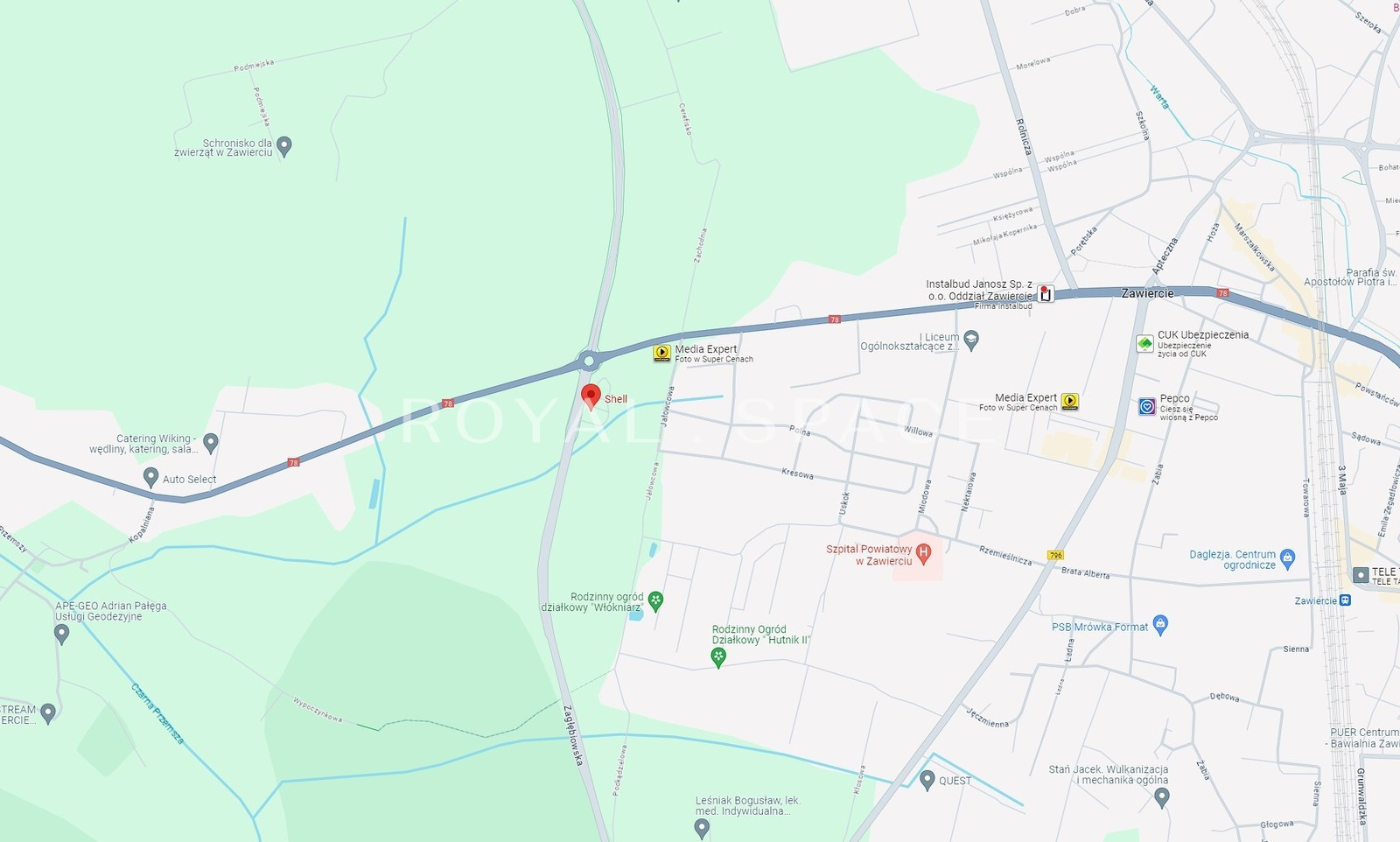 Stacja benzynowa przy obwodnicy Zawiercia