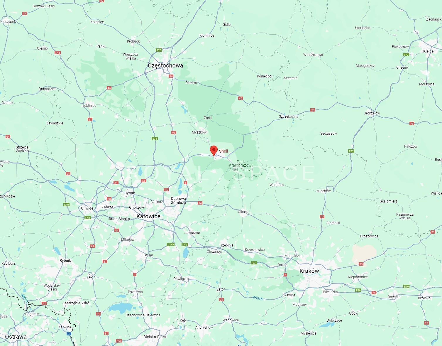 Stacja benzynowa przy obwodnicy Zawiercia