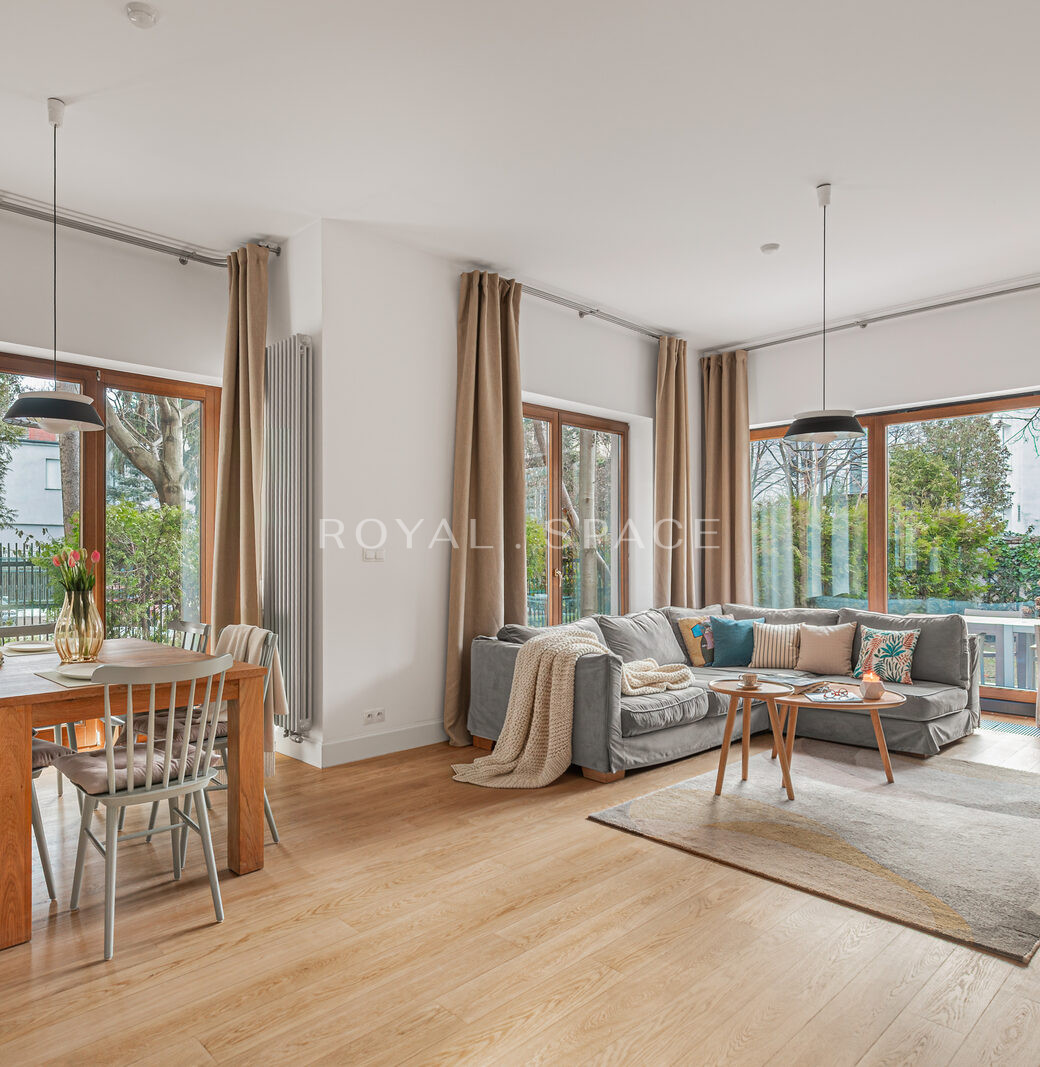 Apartament z ogrodem w sercu Saskiej Kępy