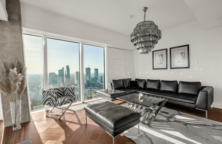 Złota 44 | Luksusowy apartament | Wysokie piętro