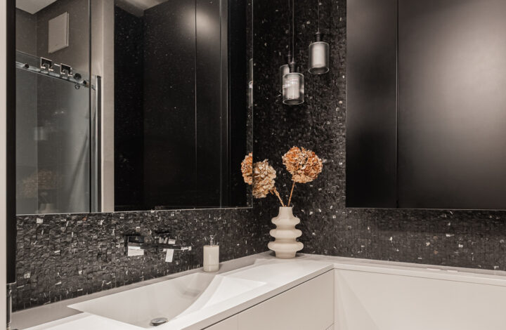 Modern apartment with a spacious balcony