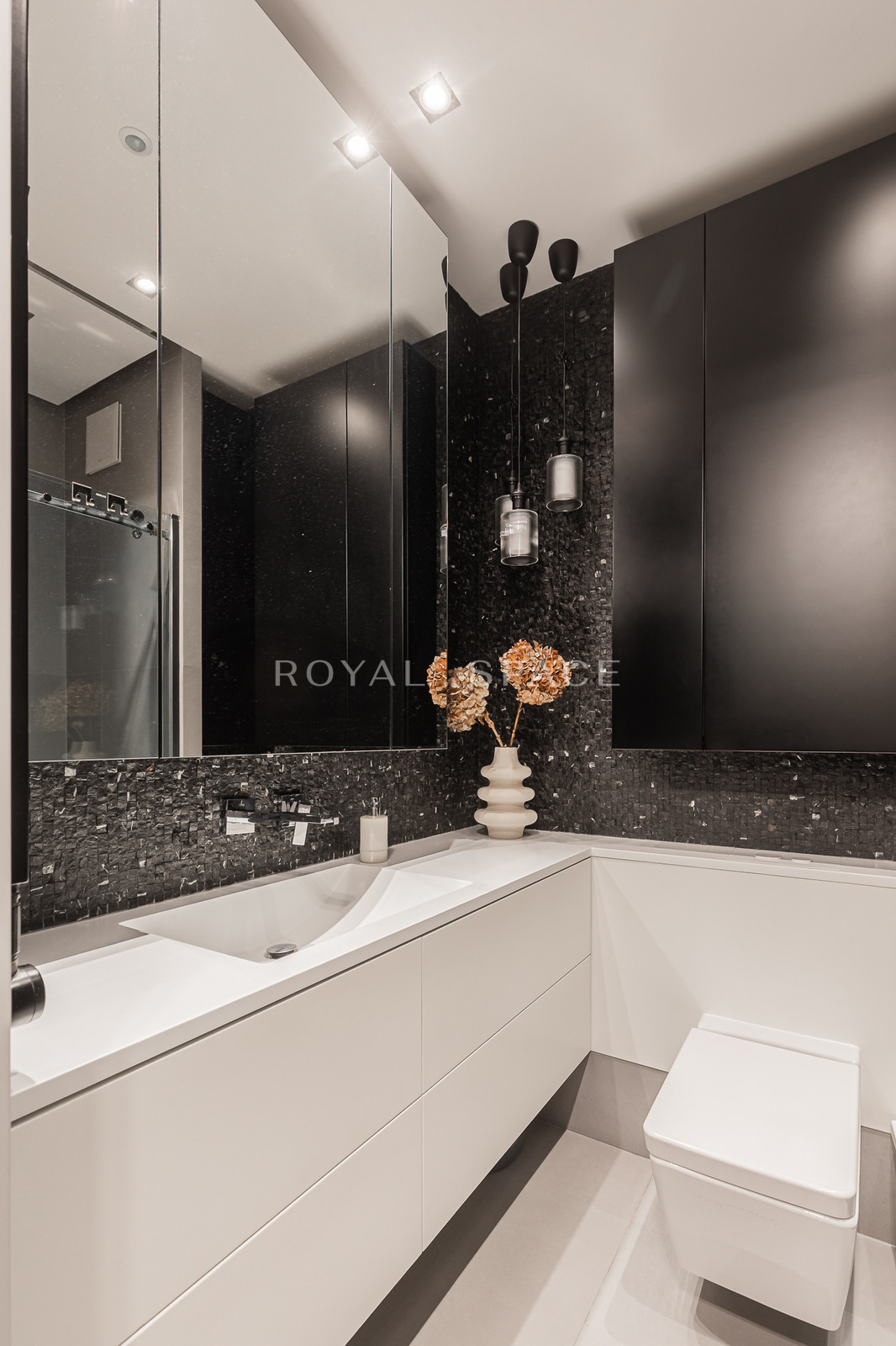 Modern apartment with a spacious balcony