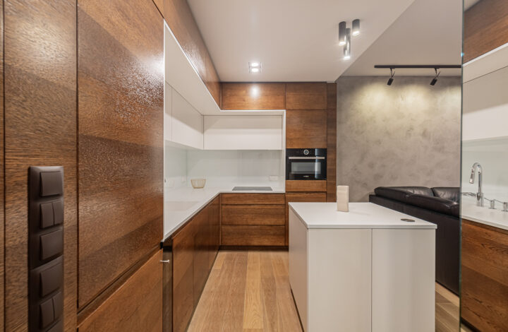 Modern apartment with a spacious balcony