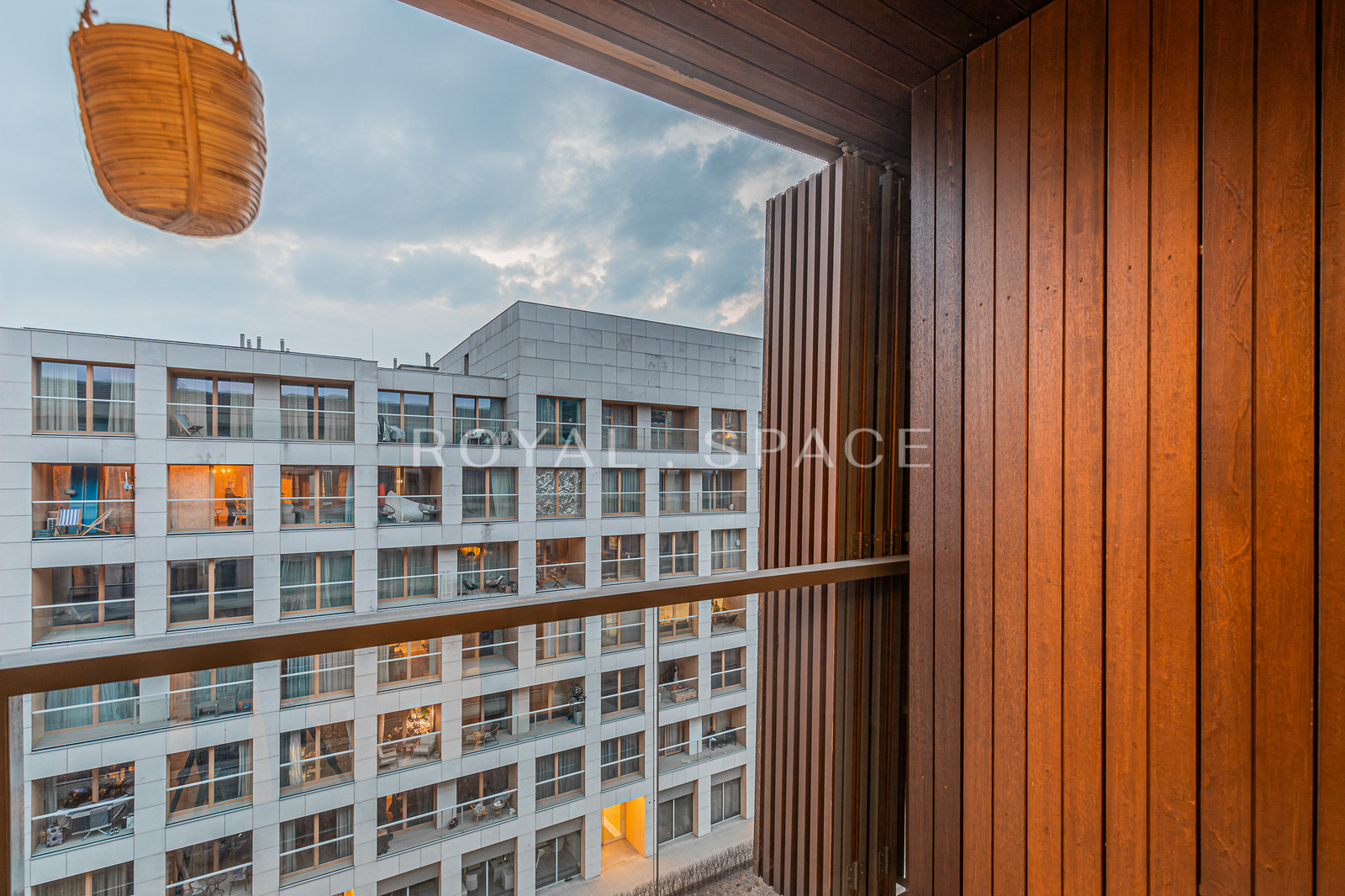 Modern apartment with a spacious balcony