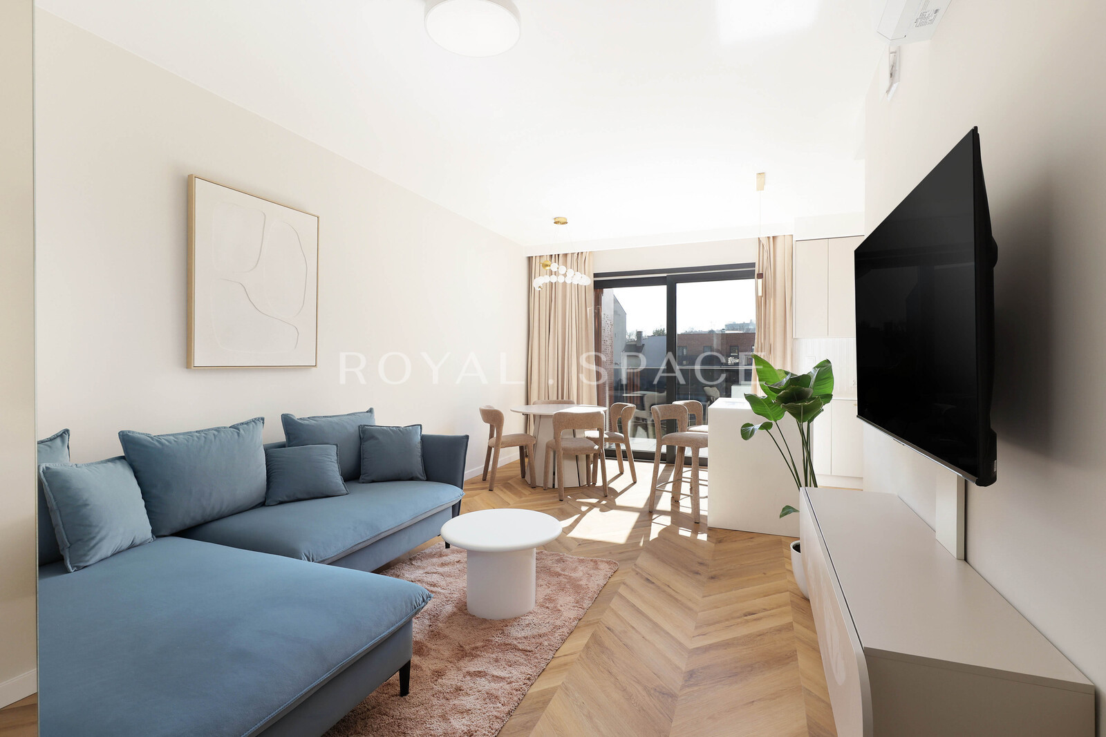 Сучасна квартира з балконом на південь | GVD Wybickiego