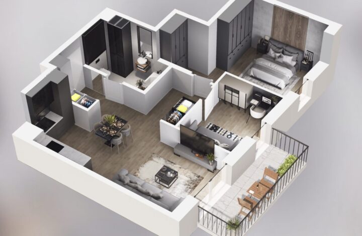 Bright Apartment with Balcony!