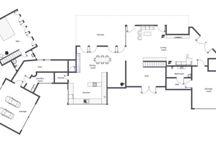 Розкішна вілла з джакузі, сауною та великим садом