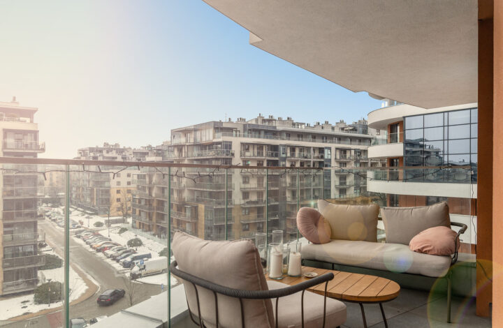 Nowoczesny apartament z balkonem | Wiślane Tarasy