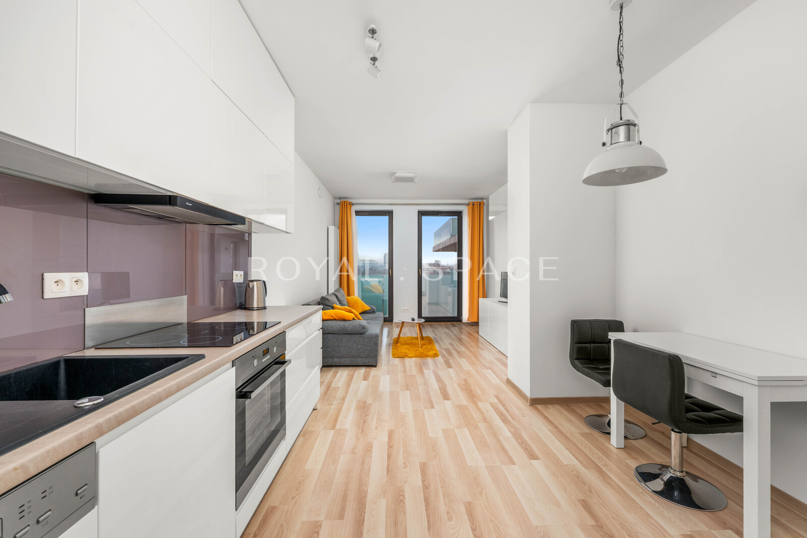 Світла квартира з балконом | Grzegórzki