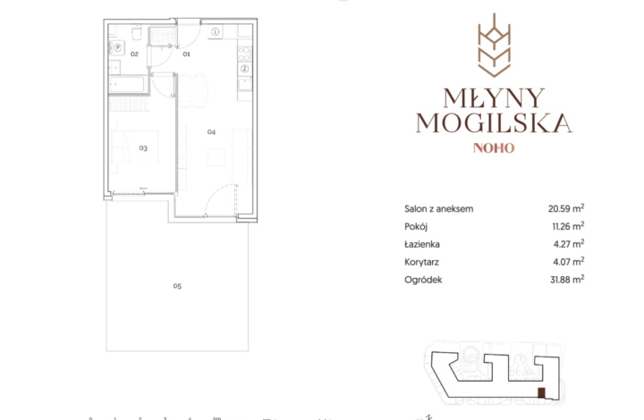 Wyjątkowy apartament w inwestycji Młyny Mogilska!