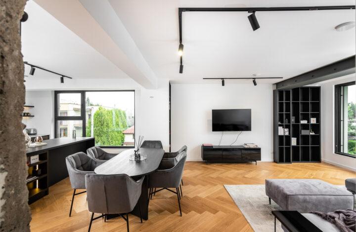 Nowoczesny, dwupoziomowy apartament