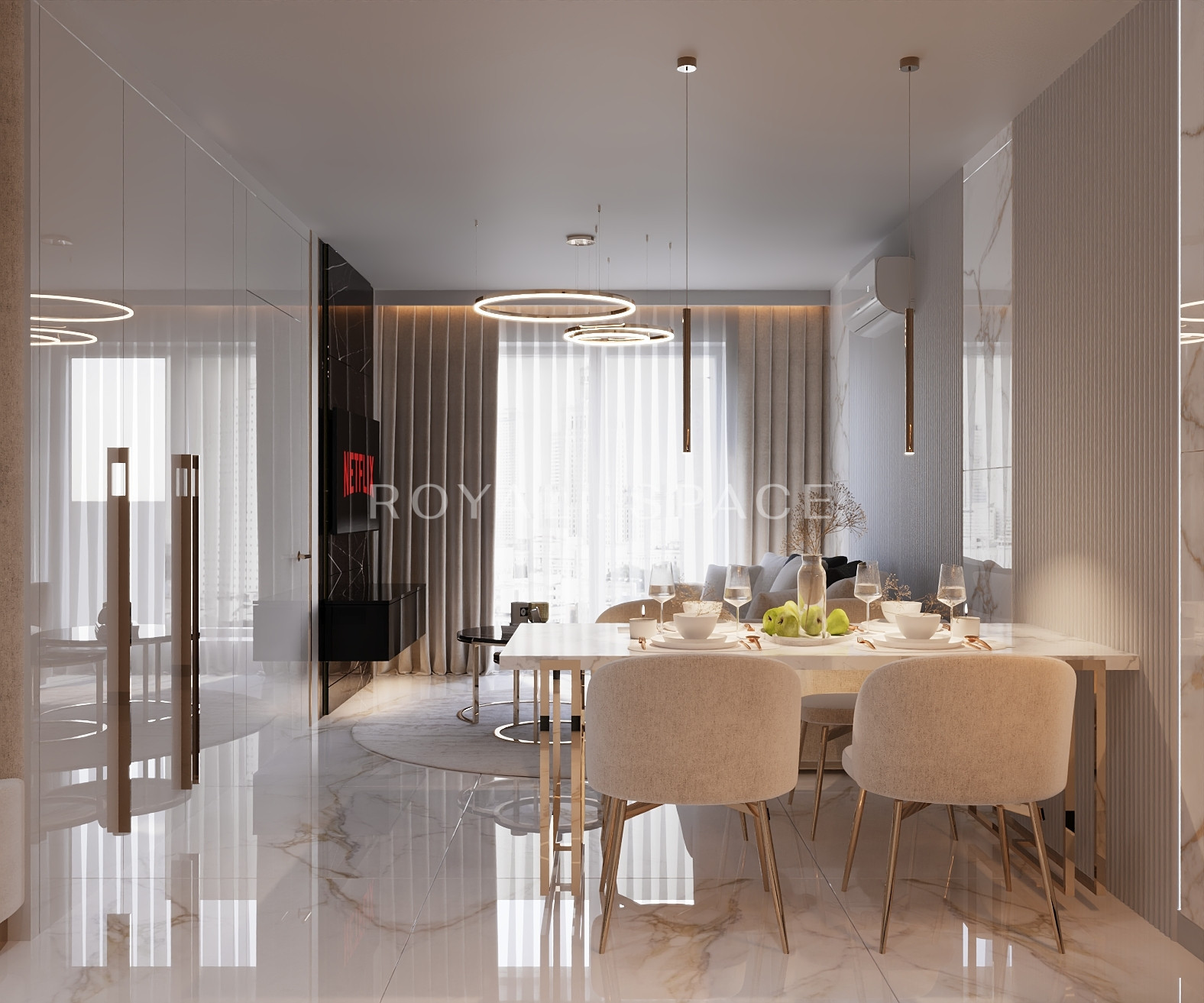 Widok na park | Garderoba | Aroma Park