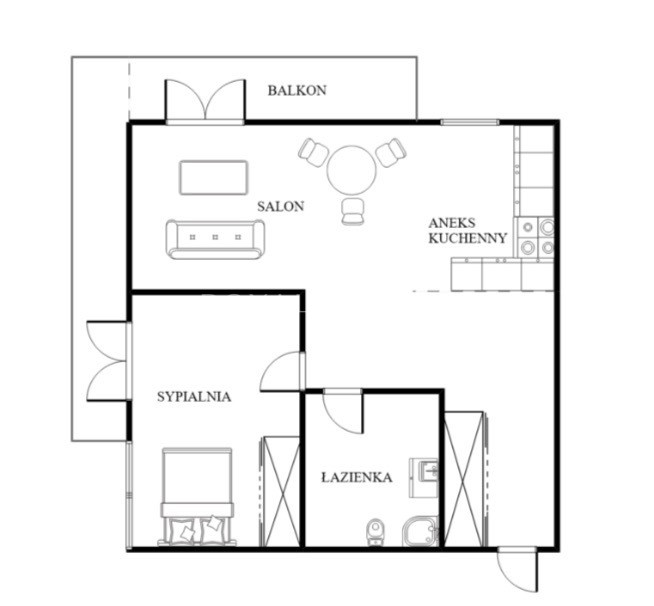 Komfortowe i narożne 2 pokoje | 6. piętro
