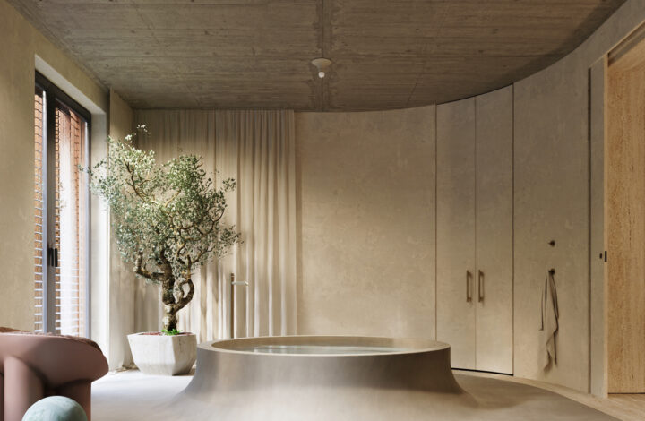 Nowoczesny apartament z ogrodem i przeszkleniami