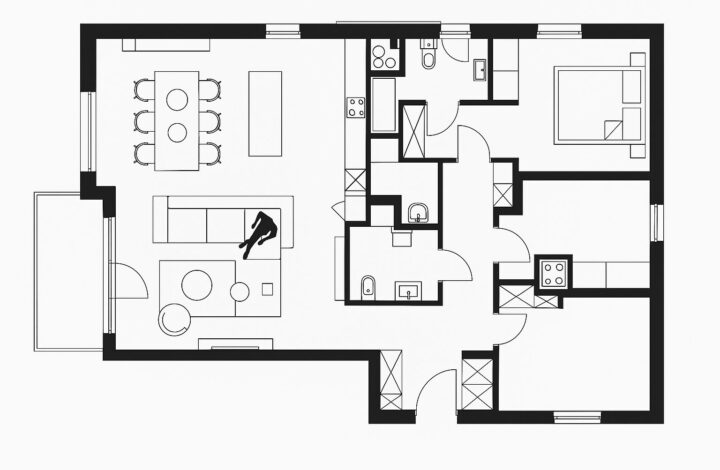Luksusowy apartament z tarasem i widokiem na park