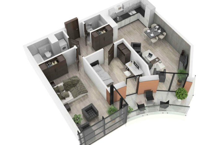 Bright Modern Apartment | Wiślane Tarasy