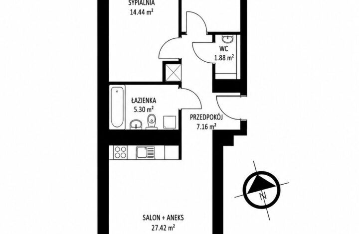 Stylowy apartament z 2 balkonami | MOCAK