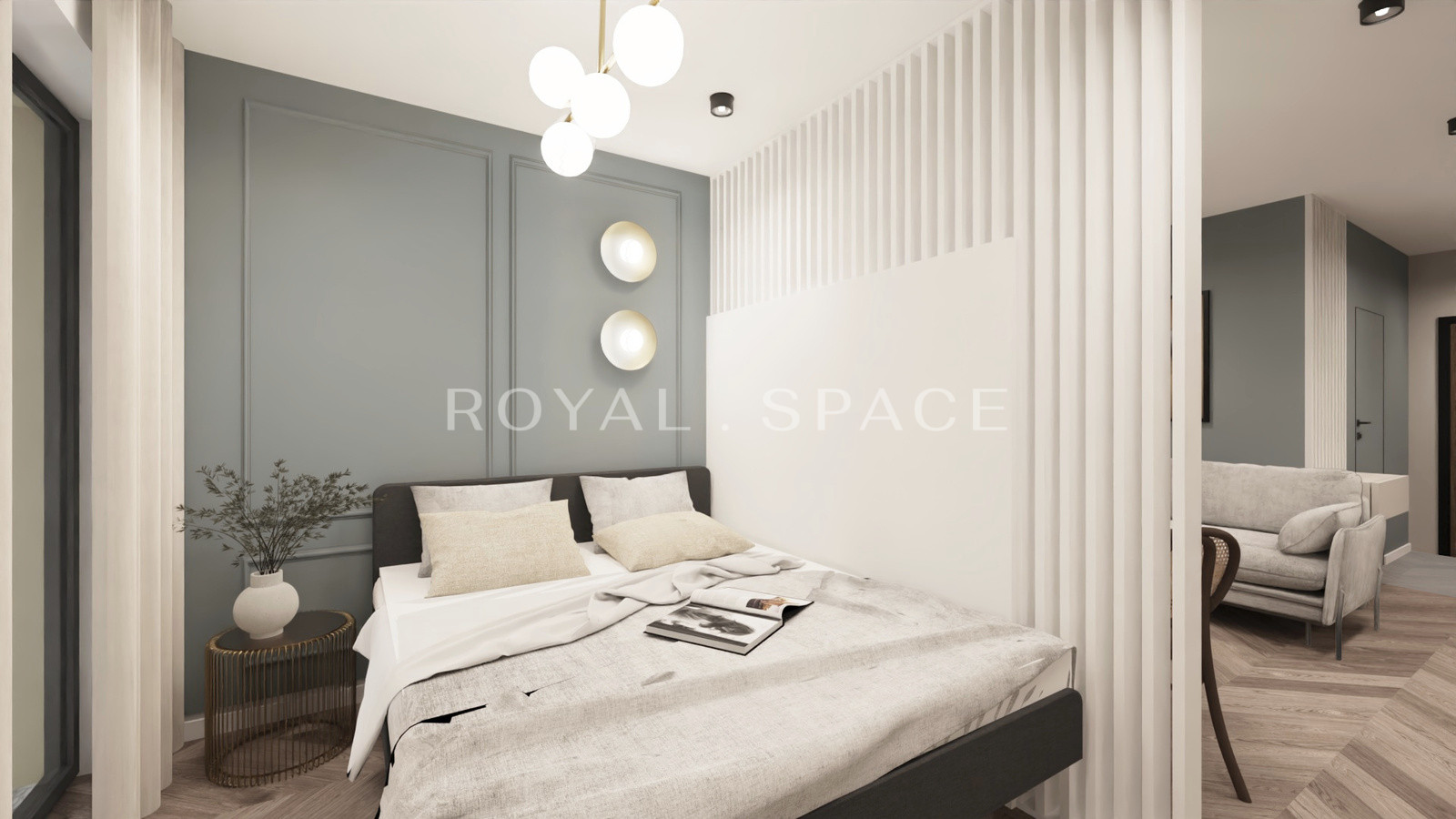 Comfortable studio with balcony | N14