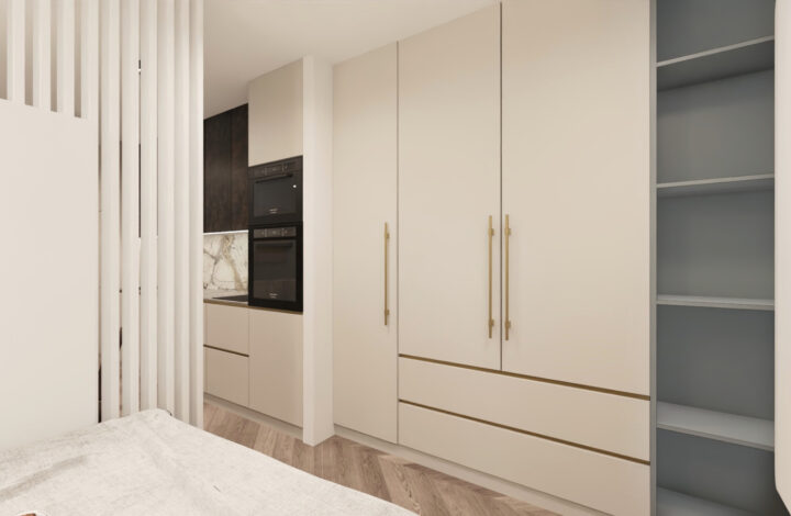 Comfortable studio with balcony | N14