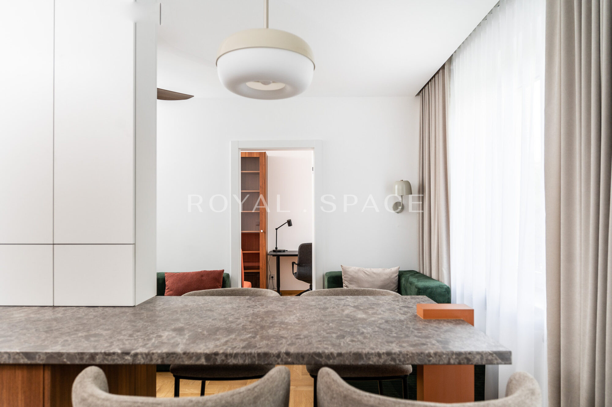 Mid-century style apartment in the center!