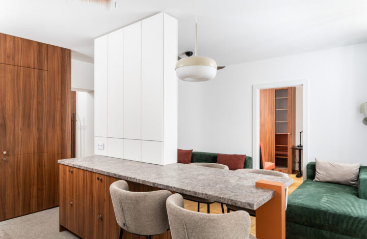 Mid-century style apartment in the center!