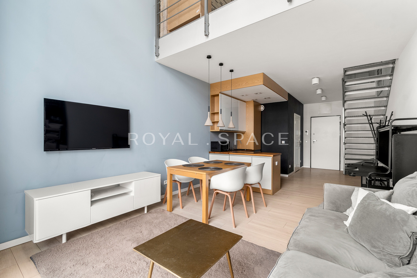 Duplex loft with A/C | Qbik Mokotów