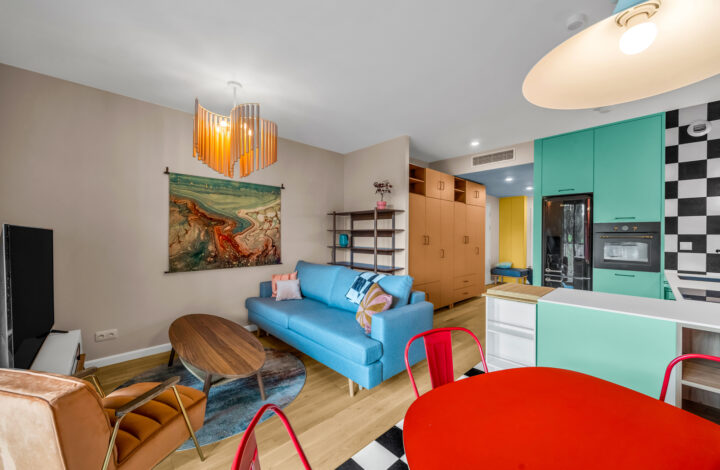 Designerski apartament z loggią | Wola