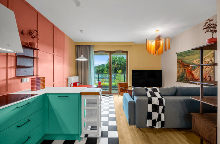 Designerski apartament z loggią | Wola