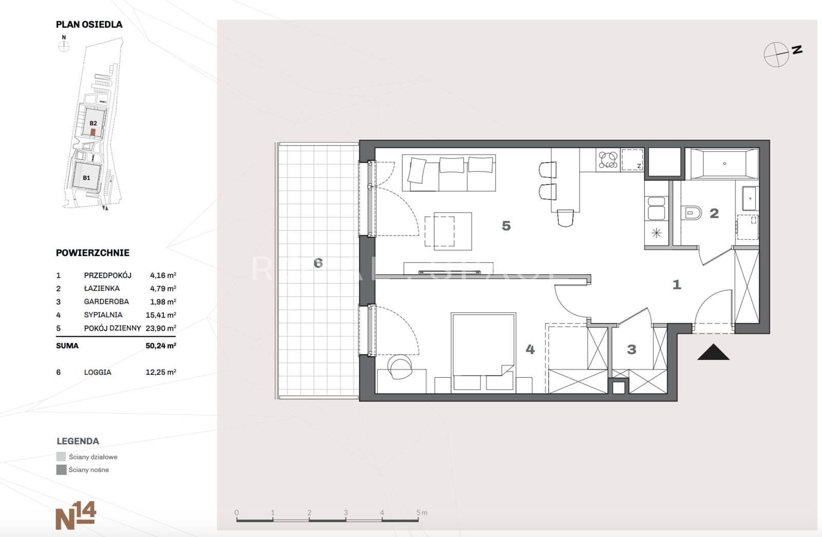 Modern apartment with loggia | Nadgórników 14