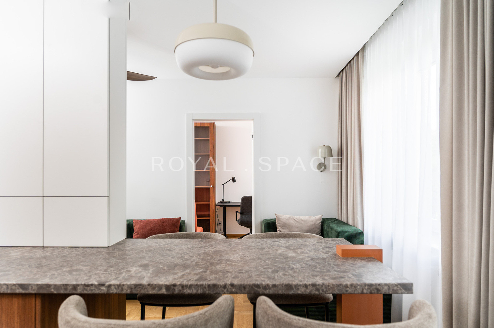 Mid-century style apartment in the center!