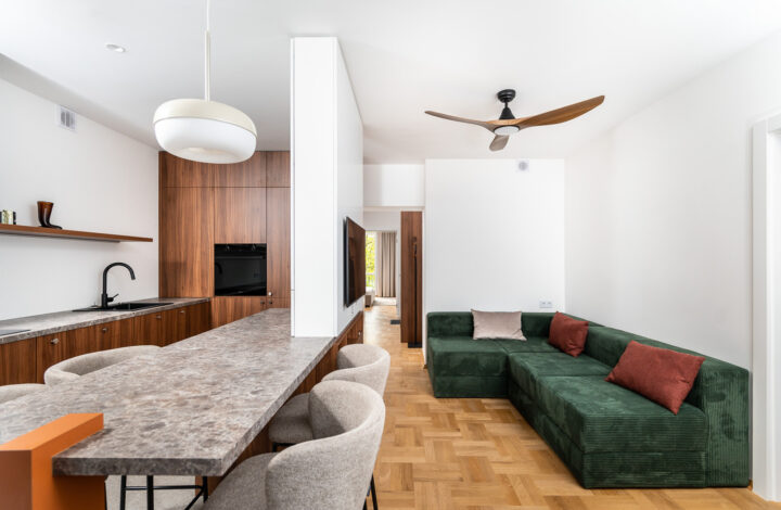 Mid-century style apartment in the center!