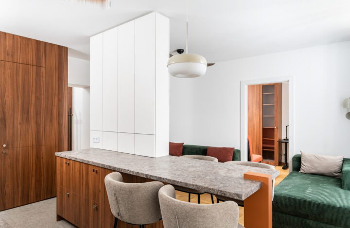 Mid-century style apartment in the center!