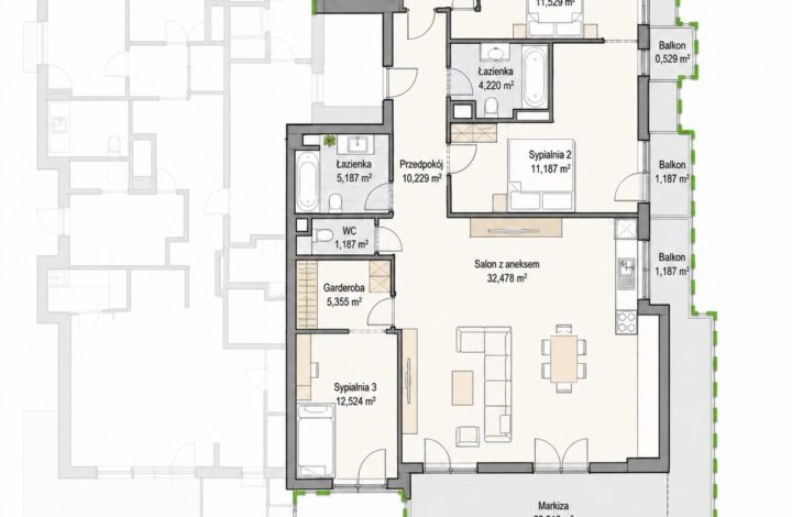 Luksusowy penthouse z tarasem przy Parku Dębnickim