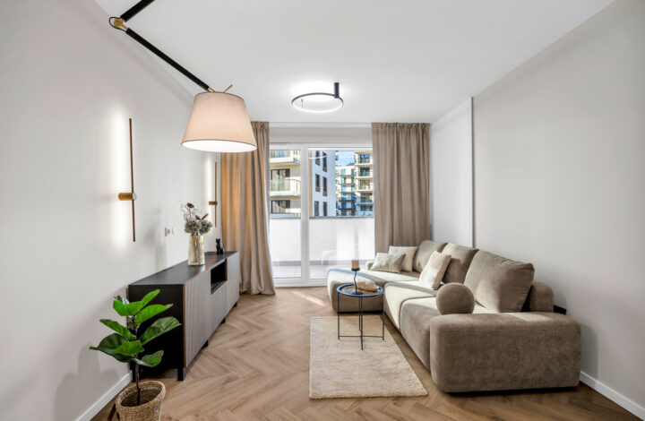 Stylish apartment with private balcony in Bemowo!