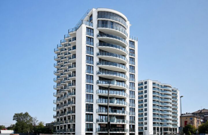 Apartament z przeszkleniami w Tarasy Verona
