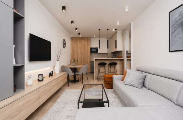 Functional and modern apartment with a balcony!