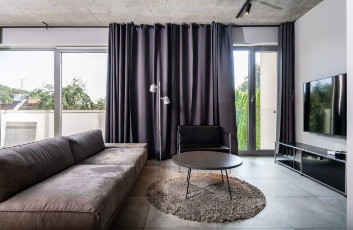 Nowoczesny apartament z widokowym ogrodem na dachu