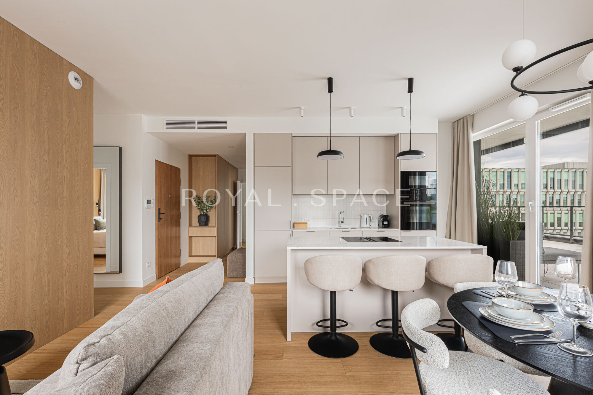 Przestronny apartament z Tarasem | Domaniewska