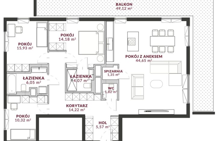 Industrialny Apartament z balkonem | Elektrownia
