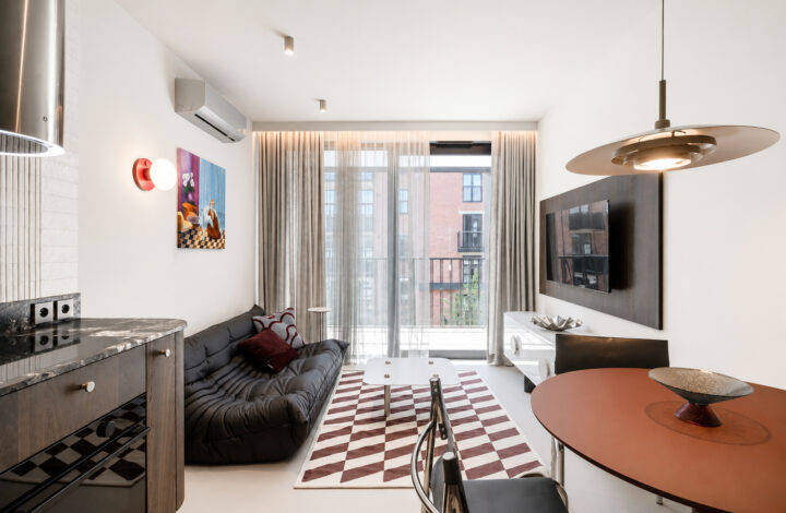 NOHO Młyny Mogilska | Apartament z loftowym stylu