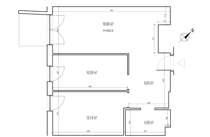 Jasny apartament z balkonem | Młyny Mogilska